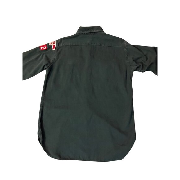 Vintage Boy Scouts Of America Shirt Green Button-Up With 1957 Patches Mens S? Ne - Picture 4 of 16